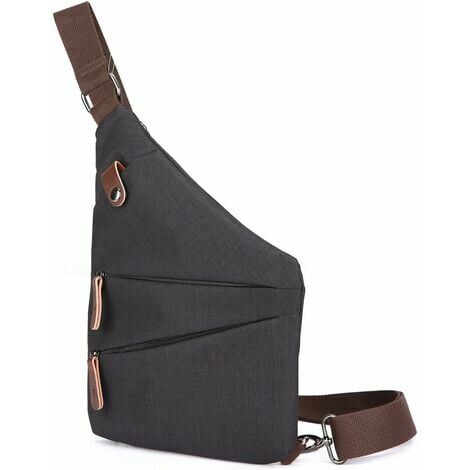 Sac à outils Nouveau Sac de Poitrine Segmenté Sac d'Epaule Anti-vol Sacoche Homme Femme Sac Bandoulière Grande Sling Crossbody Bag pour Cyclisme Camping Équitation Voyage Polyester