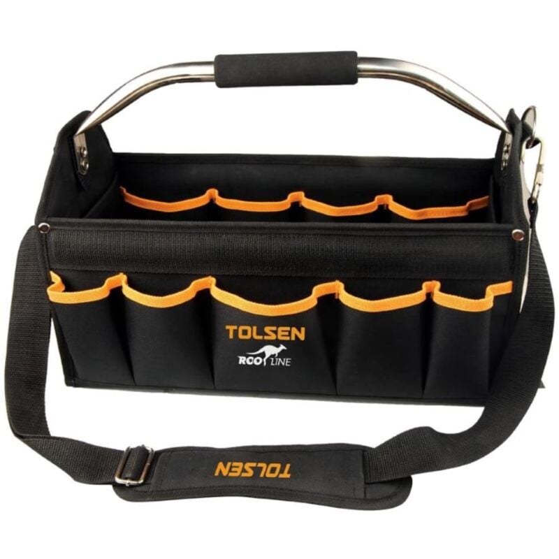 Tolsen - sac a' outils ouvert avec poigne'e en acier 42CM