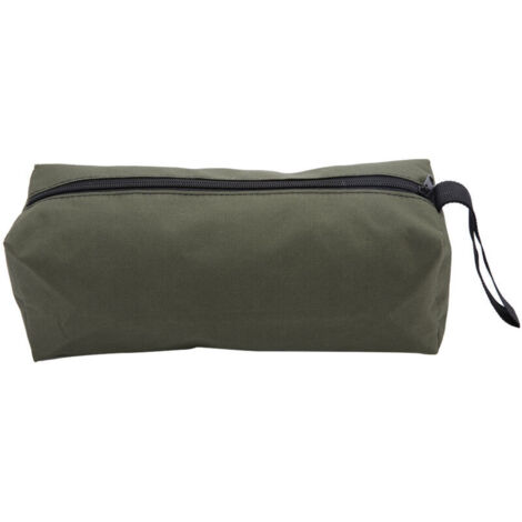 Sac à Outils Petit, Sacs à Outils, Sac à Outils Multifonctionnel, Sac en Polyester 600D avec Fermeture éclair pour Pinces, Vis, Outils de Réparation, Sacs à Outils (Vert foncé)
