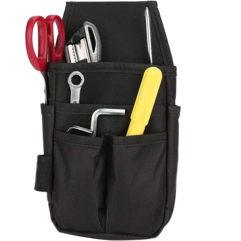 Sac à Outils, Pochette à Outils Ceinture, Ceinture Porte Outil, Trousse à Outil pour Outil De Quincaillerie, Waist Tool Pouch avec 6 Poches Oxford