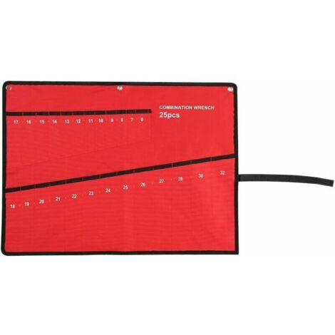 Sac à Outils Pochette de Rangement Multi-poches Trousse à Outils Electrotechnique Porte-Outil Accessoire pour Electricien Plombier Menuisier, 25 Pockets