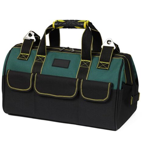 Sac À Outils Robuste De 18 Pouces, Sac De Rangement Pour Outils, Organisateur Pour Outils Avec Bandoulière, Grande Capacité, Résistant À L'usure, Pour Les Électriciens, Diy, Le Stockage D'outils, Etc