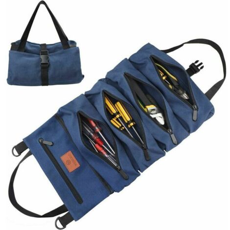 Sac à outils Roll Up Wrench - Toile - Bleu
