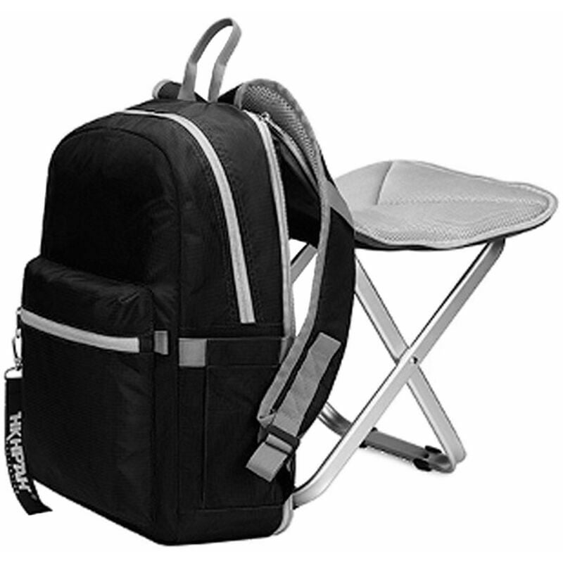 Trimec - Sac à outils Sac a dos leger avec tabouret et chaise pliante pour camping en plein air, peche, randonnee, pique-nique, barbecue, modele :