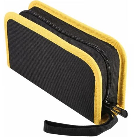 Sac à outils (taille S, 200 x 100 x 50 mm), sac à outils robuste et imperméable en tissu Oxford avec 5 poches pour plombiers et électriciens