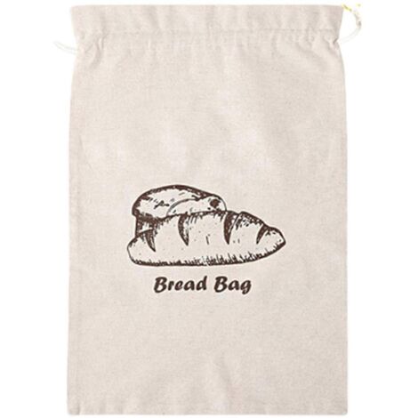 Sac à pain multifonctionnel avec cordon de serrage et doublure, solution de conservation du levain, récipient de rangement pour fruits.