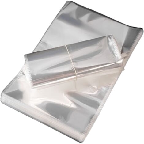 Sac À Pain Réutilisable - Polyéthylène Basse Densité - Transparent Avec Liens Torsadés Dorés - Pour Baguettes Pains Maison Et Viennnoiseries - 100 Pièces