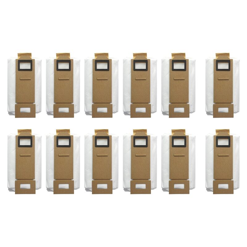 Cyslmuk - Sac à poussière 12 pièces pour Roborock S7/T7S, sacs d'aspirateur de remplacement, accessoires de machine de balayage