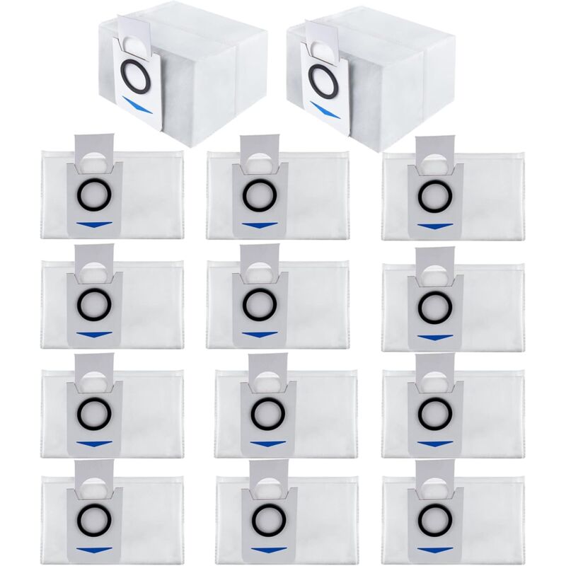Sac à poussière Applicable de 14 paquets, Compatible avec le Kit de remplacement de sac d'aspirateur robot ECOVACS DEEBOT X1 OMNI Turbo T10
