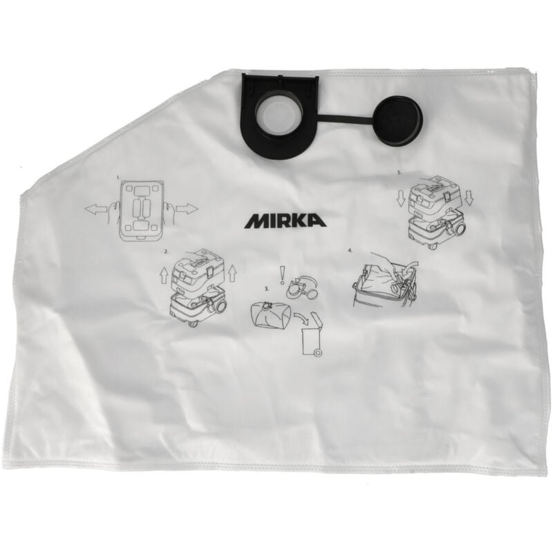 Sac à poussière non tissé pour aspirateur Mirka dexos 1217 m afc (5 pièces)