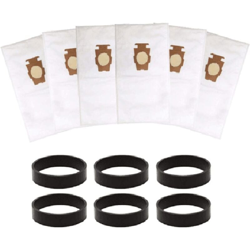 Sac à poussière en tissu et bandes en caoutchouc nervurées pour aspirateur Kirby Sentria G10 G10E