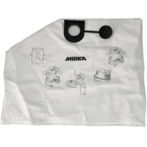 Sac à poussière non tissé pour aspirateur Dexos 1217 – Lot de 5 – Matériau polaire – Compatible MIRKA – MIX1215171