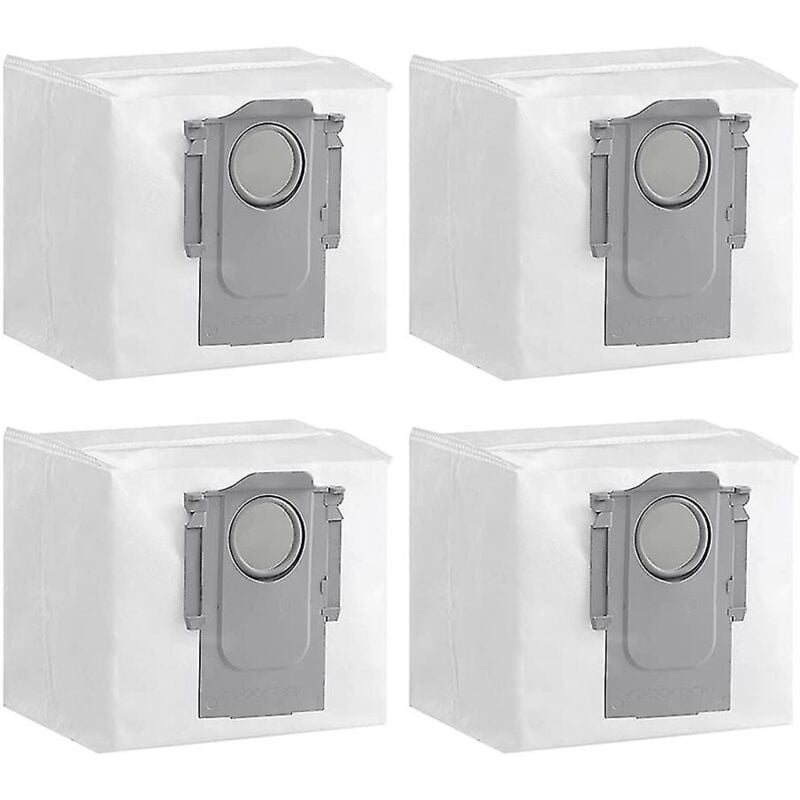 Sac à poussière pour aspirateur robot Roborock Q5+ S7 Maxv Ultra (4 pièces)