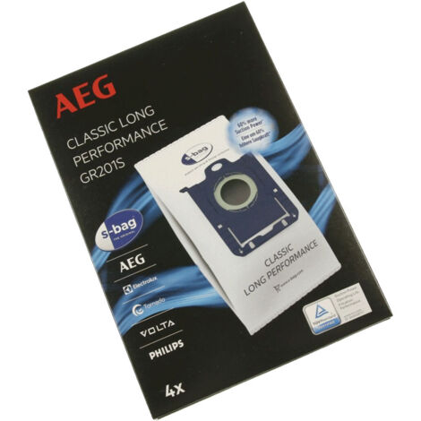 Sac à poussières x4 GR201S (9001684746) Aspirateur ZANUSSI, AEG, ELECTROLUX, ESSENTIEL B, TORNADO