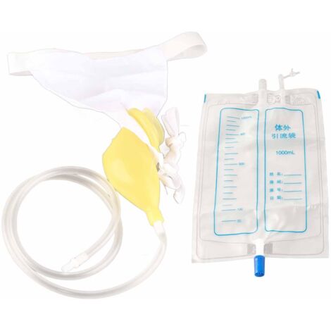 Sac à Urine Adulte avec Cathéter, Collecteur de Latex pour Hommes et Femmes Âgés