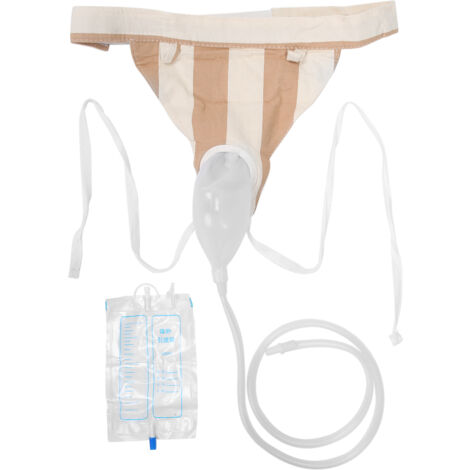 SAC À URINE MASCULIN SILICONE JNDGW01 - Drainage Urinaire Portable, Collecteur d'Urine pour Homme