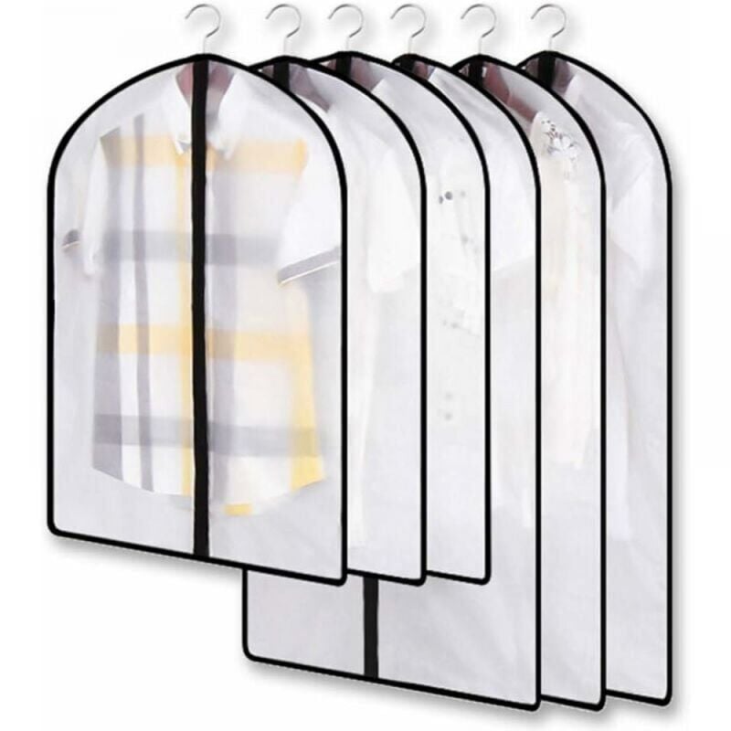 Cyslmuk - Sac à vêtements transparent anti-mites, sac à vêtements anti-mites, ensemble de housses pour vêtements anti-poussière, parfait pour