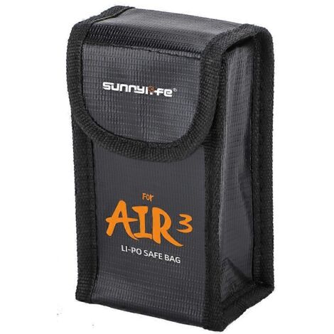 Sac anti-explosion pour une sécurité optimale lors de la charge et du stockage de la batterie AIR 3-1-
