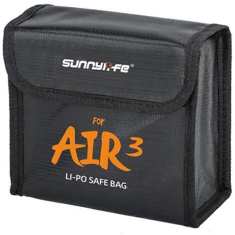 Sac anti-explosion pour une sécurité optimale lors de la charge et du stockage de la batterie AIR 3-3-