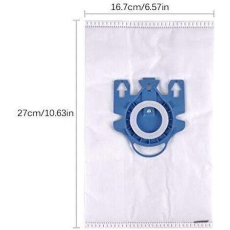 Sac Aspirateur pour Miele GN, Sac Aspirateur Miele Complete C3, Complete C2 et Classic C1, Hyclean 3D Efficiency Miele (10 Sacs + 6 Files)-