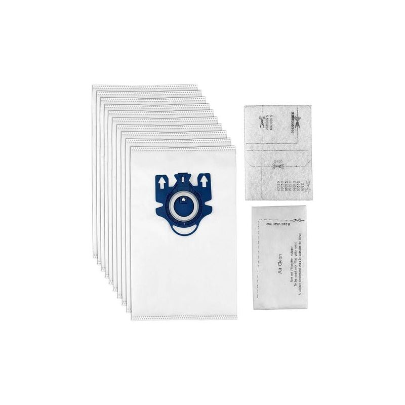 Sac Aspirateur pour Miele gn, Sac Aspirateur Miele Complete C3, Complete C2 et Classic C1, Hyclean 3D Efficiency Miele ( y'a 10 Sacs, 5 Filtres