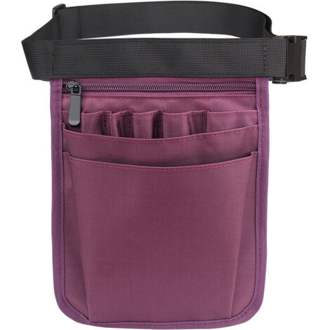 Sac banane pour infirmières, sac organisateur violet pour matériel médical (outils non inclus)