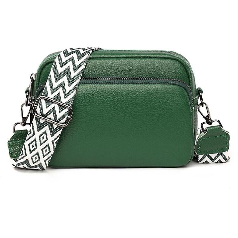 Sac bandoulière Petit sac à bandoulière en cuir pour femme avec fermeture éclair