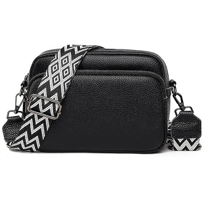 Sac bandoulière Petit sac à bandoulière en cuir pour femme avec fermeture éclair