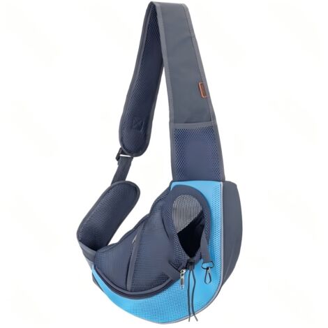 Sac bandoulière pour chiens et chats, réglable, en maille aérée, design ergonomique