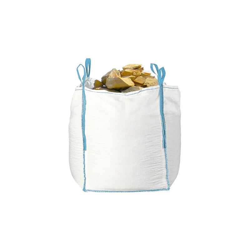 Sac Big Bag 1000 kg résistant aux déchets, conteneur blanc.