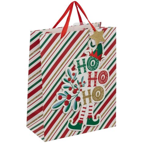 Sac cadeau imprimé moyenne taille Atelier des lutins - Feeric lights & christmas