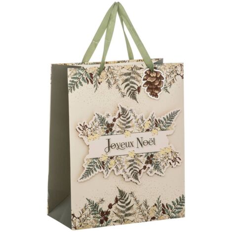 Sac cadeau imprimé taille moyenne Secrets des bois - Feeric lights & christmas