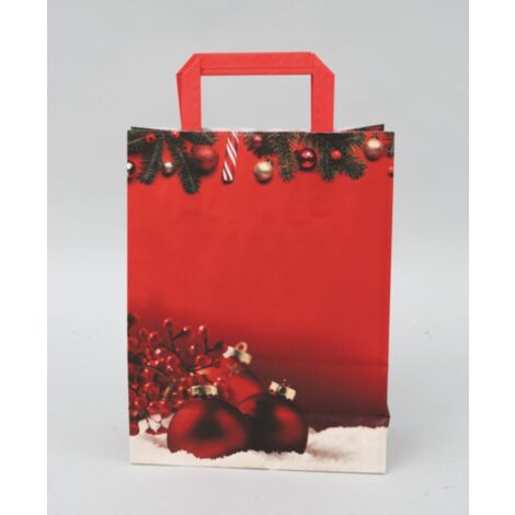 Sac cadeau rouge 22x10x29 cm