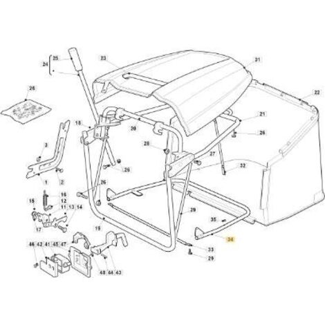 SAC CADRE INFÉRIEUR NJ 102 VNN ORIGINAL STIGA - 382800173/0