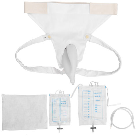Sac collecteur d'urine féminin en silicone respirant, anti-fuite, sonde urinaire souple