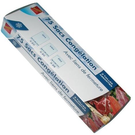Sac Congel 3 Formats  X75 Sacs - Publi Embal