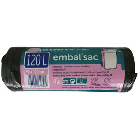 Sac Conteneur 120l Poche De 6 Sacs Ref Emb120pc06582