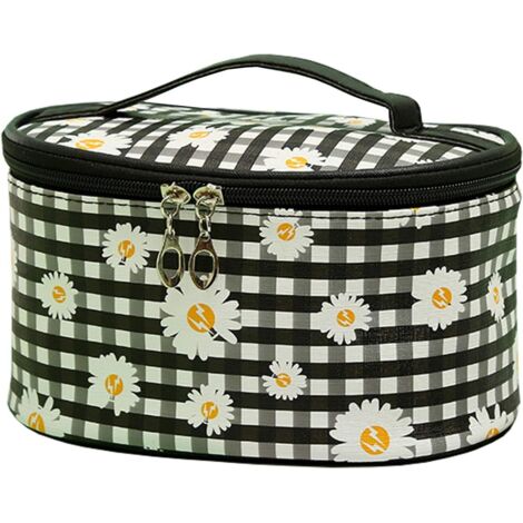 Sac cosmétique imperméable pour dames de voyage portable en cuir PU (Daisy),