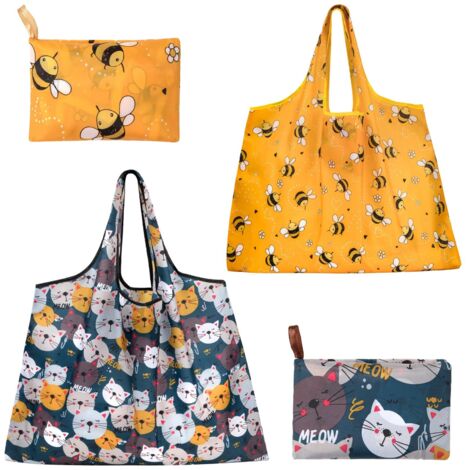 Sac Courses Pliable - 1 pièce, Sac Courses Pliable Oxford 40×40cm Réutilisable Lavable - Portable, Pour Courses