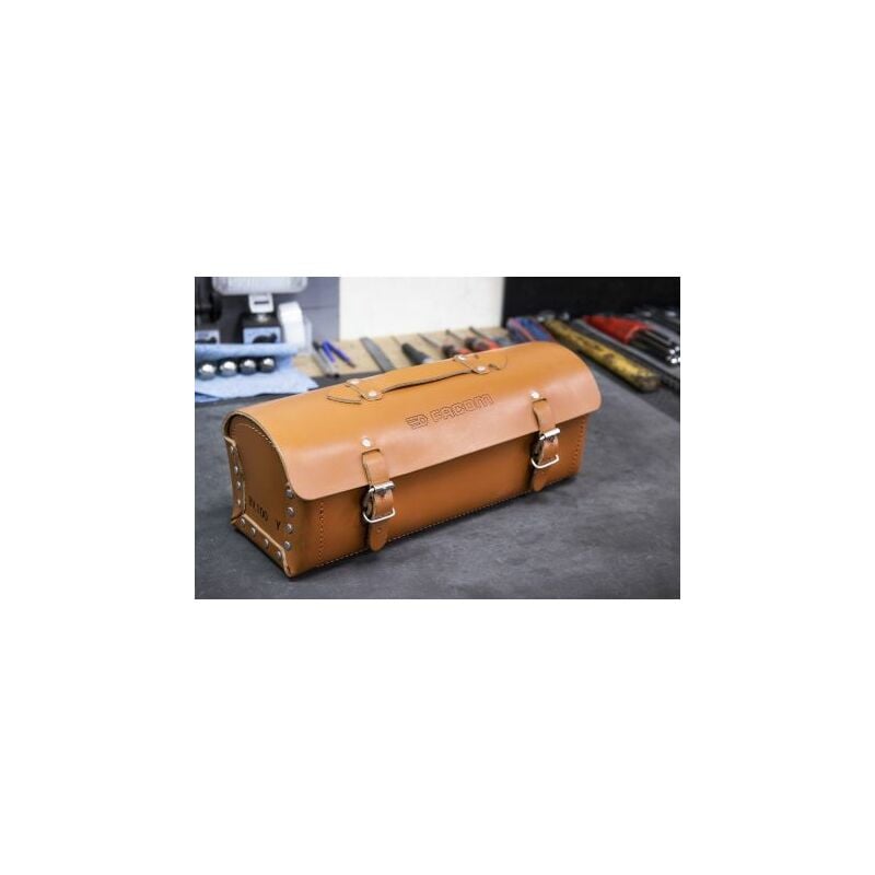 Sac à outils Facom en Cuir, 350mm x 120mm x 120mm ( Prix pour 1 )