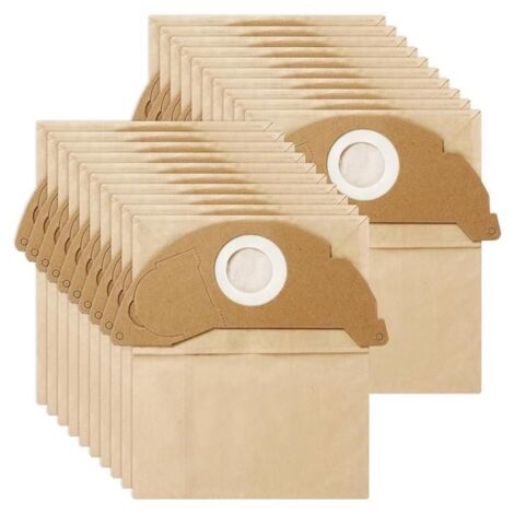 Sac D'Aspirateur 20 PièCes pour Aspirateur Robot Karcher WD2 MV2 WD 2.200 WD2250 A2004 A2054 A2099, 6.904-322.0