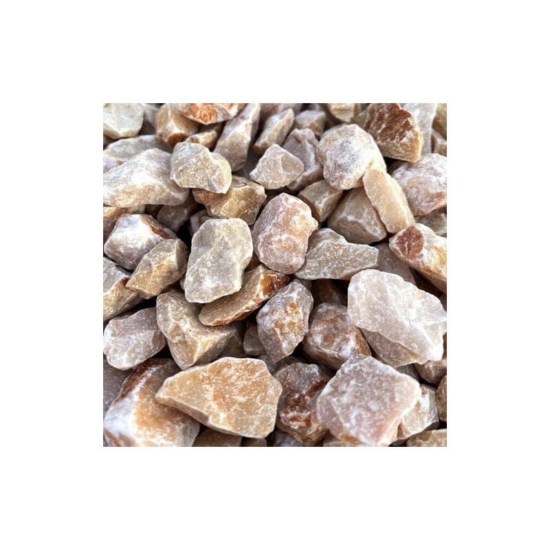 King Matériaux - Sac de +/- 1,5T = 20M² Gravier orangé Valencia 14/20