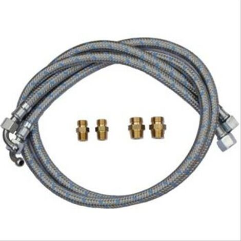 sac de 2 flexibles fuel coudés avec raccords