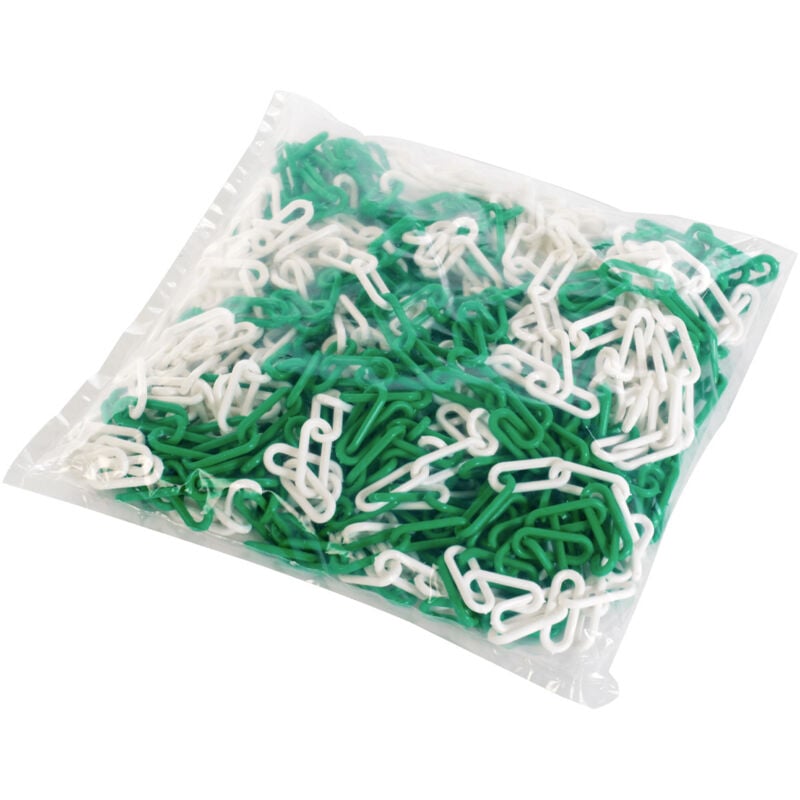 Novap - Chaîne ø 6mm x 25m Vert/Blanc en sac - signal - 1165281