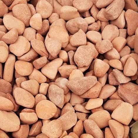 Sac de +/- 800 kg = 10M² Gravier briques roulées Terracota 14/20