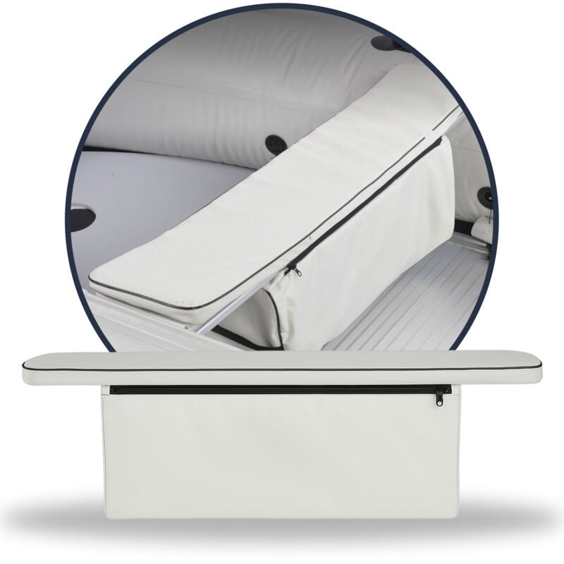 Nemaxx - Coussin de Banc avec Sac de Rangement [extra doux & confortable] – Coussin pour Bateau Gonflable de 230 cm – Coussin de Siège avec Sac – Sac