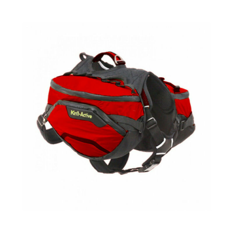 Sac de bât Pro Active Trail pour chien T2 rouge - Kn'1 ®