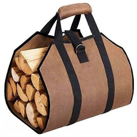 Sac de bois de chauffage Sac de rangement en bois extérieur Sac de rangement en bois pliable Sac de rangement en bois
