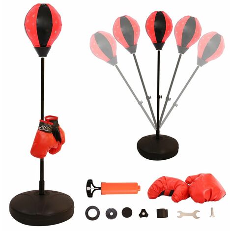 Sac de boxe pour enfants debout + Gants de boxe réglables