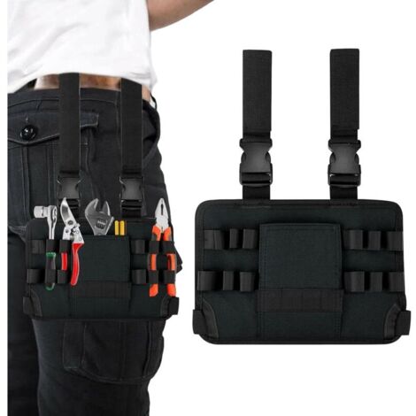 Sac de Ceinture à Outils avec Clip de Ceinture, Ceinture à Outils, Ceinture à Outils pour Hommes, Ceinture D'artisan, Porte-Outils pour électricien，Ceinture à Outils avec Plusieurs Poches